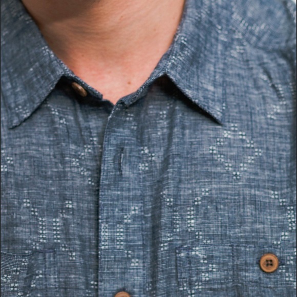 Patagonia Men’s Back Step Goshawk Dobby New Navy Shirt Sz M - Picture 4 of 14